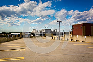 The roof of a parking garage in Gaithersburg, Maryland.