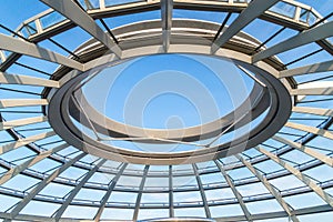 Roof in public area of the Reichstag Building.