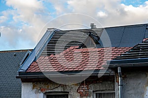 Roof is remade with roof tiles