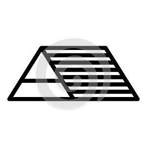 Roof repair icon outline vector. Home construction