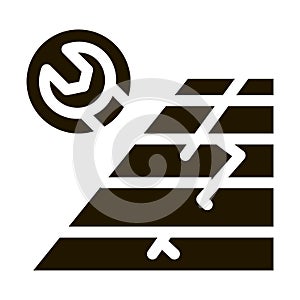 roof repair icon Vector Glyph Illustration