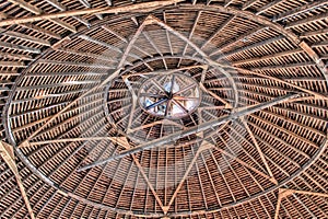 Roof of a round Barn