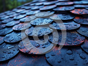 Roof shingles background and texture, Asphalt Roofing Shingles Background