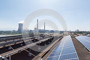 Roof solar energy and thermal power plant
