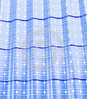 Roof solar panels on a white background 3D illustration