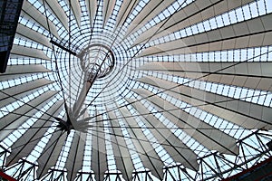 Roof of Sony Center in Berlin