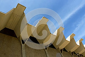 Roof structure of the  Main Gymnasium building, UCSD