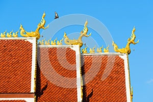 Roof style of thai temple