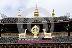 Roof of tibetan temple