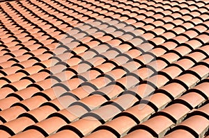 Roof tiles background