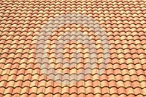 Roof tiles background texture in regular rows