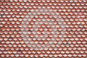Roof tiles pattern in daylight