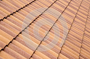 Roof tiles and sky sunlight.