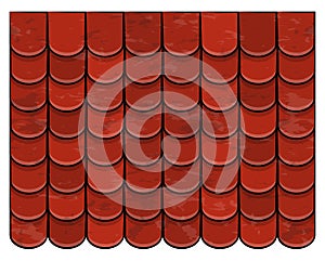 Roof tiles texture beautiful banner wallpaper design illustration