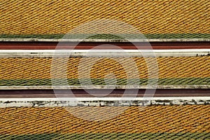 Roof Tiles of a Thai Temple
