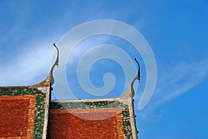 Roof top of Buddhist temple