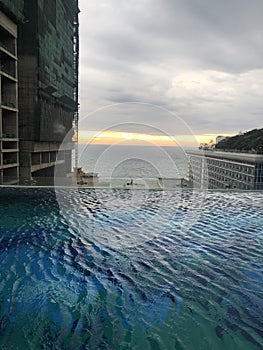 Roof top swimming pool photo
