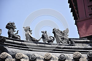 Roof of tradional chinese architecture photo