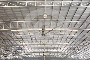 Roof truss structure In the factory  texture background