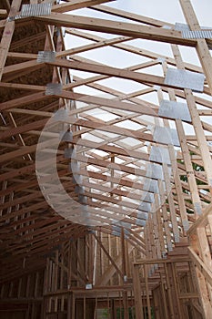 Roof Trusses Half Sheeted