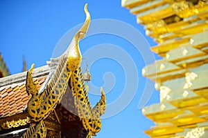 Roof of the Wat Phra That Doi Suthep temple