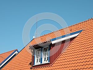 Roof with windows