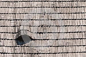 Roof wooden shingle texture