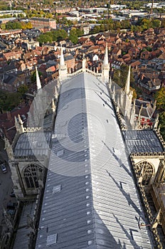 Roof at York minster (cathedral)