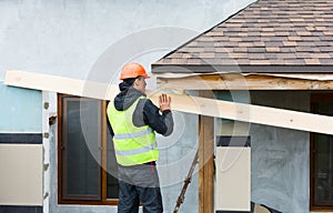 Roofer builder worker