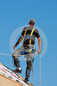 Roofer at Work photo