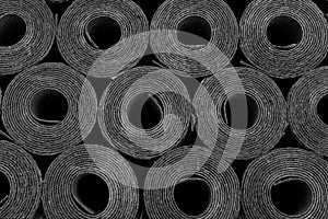 Roofing felt. Rolls of Bitumen photo