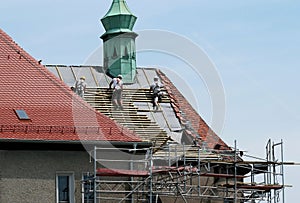 Roofing works