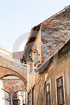 Roofs and architectural details in Sibiu, Romania