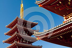 Roofs of Asakusa Senso-ji Temple, Tokyo