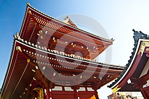 Roofs of Asakusa Senso-ji Temple, Tokyo