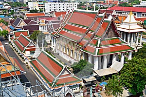 Roofs of Bangkok, Wat Arun, Thailand