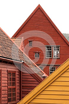 Roofs in Bergen, Norway