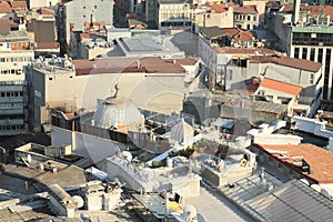 Roofs of buildings in Istanbul
