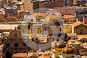 Roofs of Cagliari in Sardegna photo