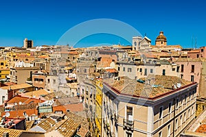 Roofs of Cagliari in Sardegna photo