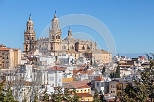 Roofs of the city and Cathedral in Jaen