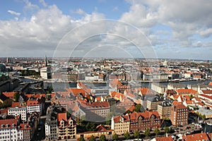 Roofs of Copenhagen, Denmark