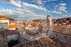 Roofs of Dubrovnik at sunset - Old Town Dubrovnik