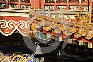 Roofs Figures Yonghe Gong Buddhist Temple Beijing