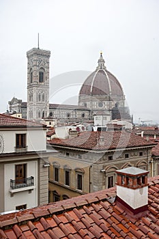 roofs of florence, and cathedral