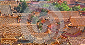 Roofs of the Forbidden City in Beijing