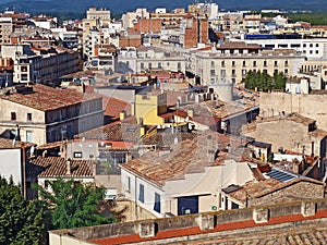 The roofs of Gerona, Spain