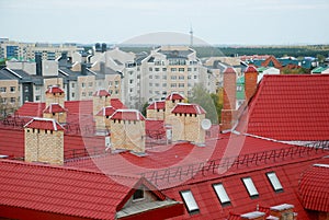 Roofs of houses