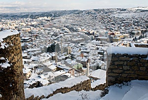 Roofs of Kastamonu in Winter
