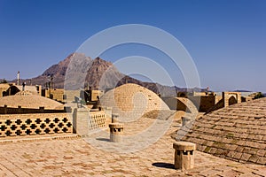 Roofs of Kharanagh Village Caravanserai, Iran